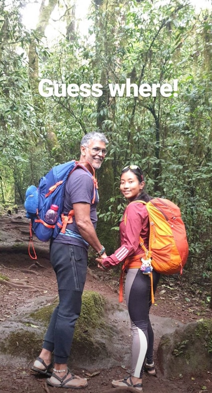 Millind Soman and spouse Ankita Konwar climbed highest mountain in Africa