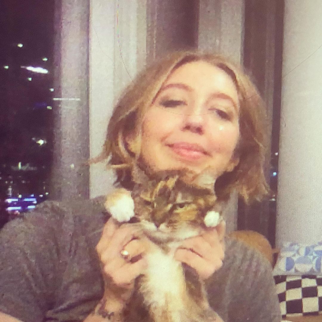 Gardner With her Cat
