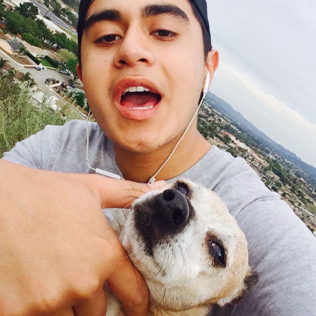 Gilberto with his dog