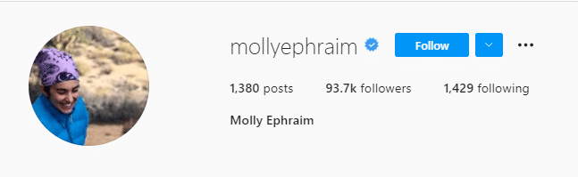 Molly's Instagram