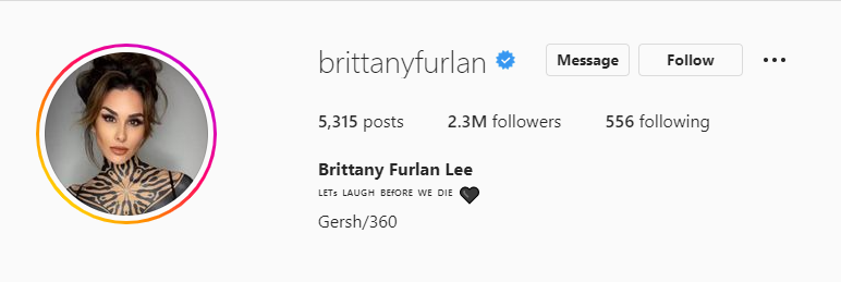 Brittany Furlan Instagram