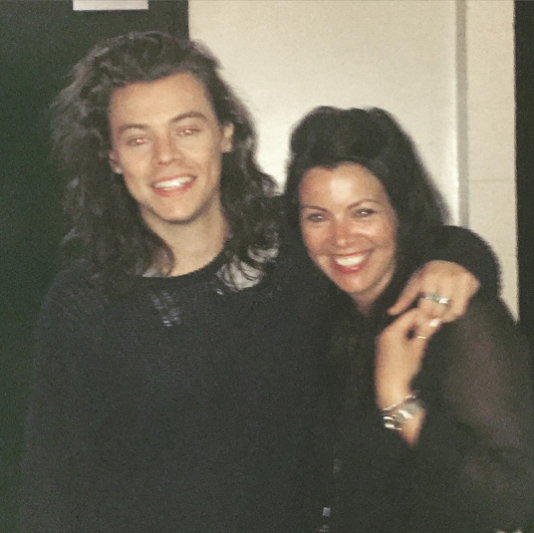 Harry with his mom