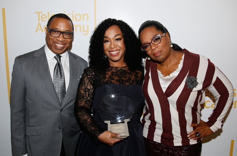 Shonda with her parents